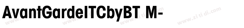 AvantGardeITCbyBT M字体转换